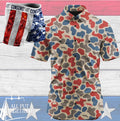 Performance Button Up - Merica Dockside Camo