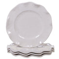 Perlette Cream Melamine Dinner Plate