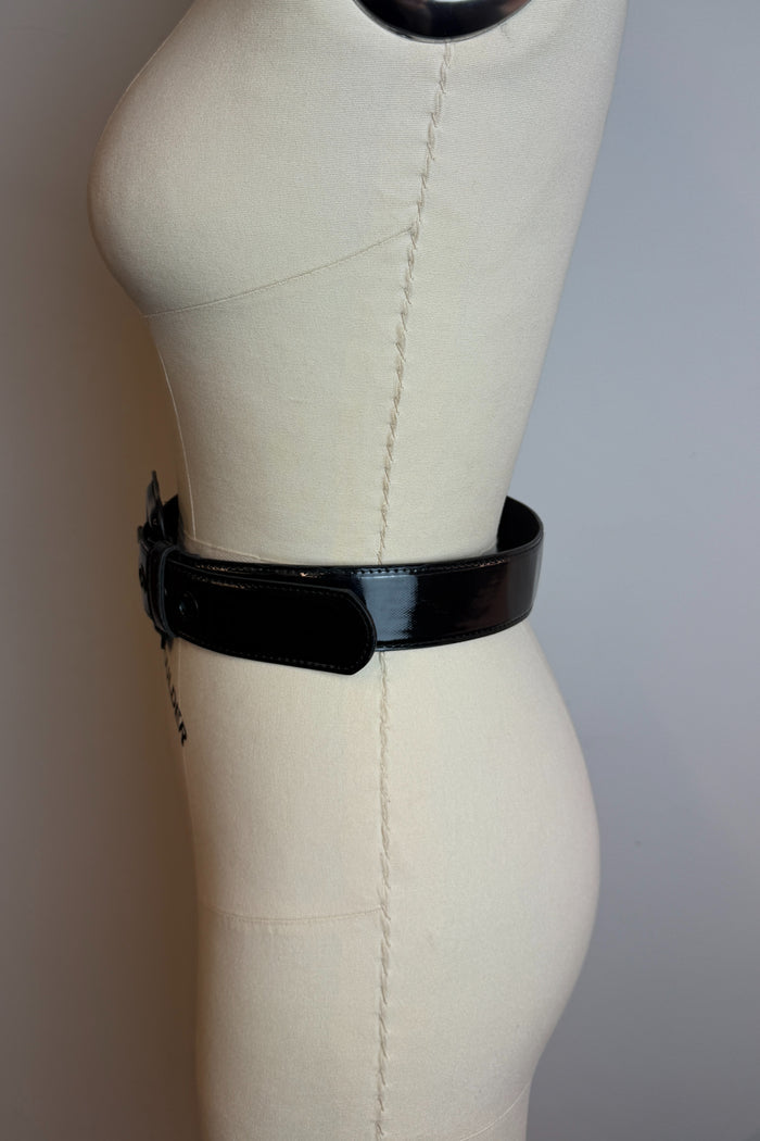 PingPong Black Leather Belt image 1