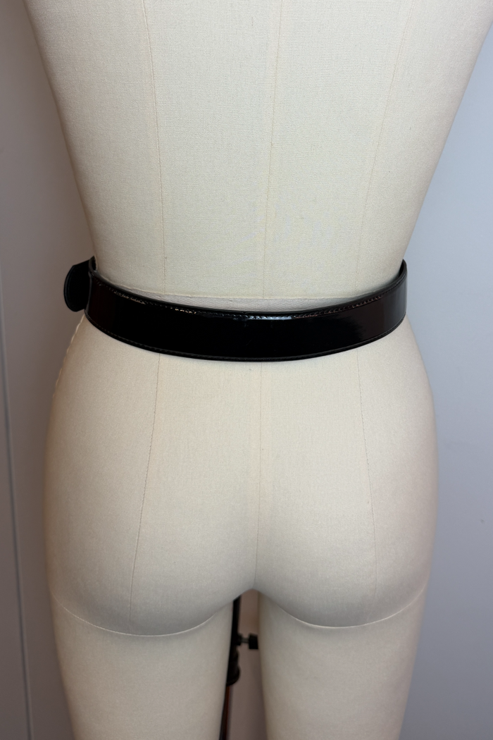 PingPong Black Leather Belt image 2