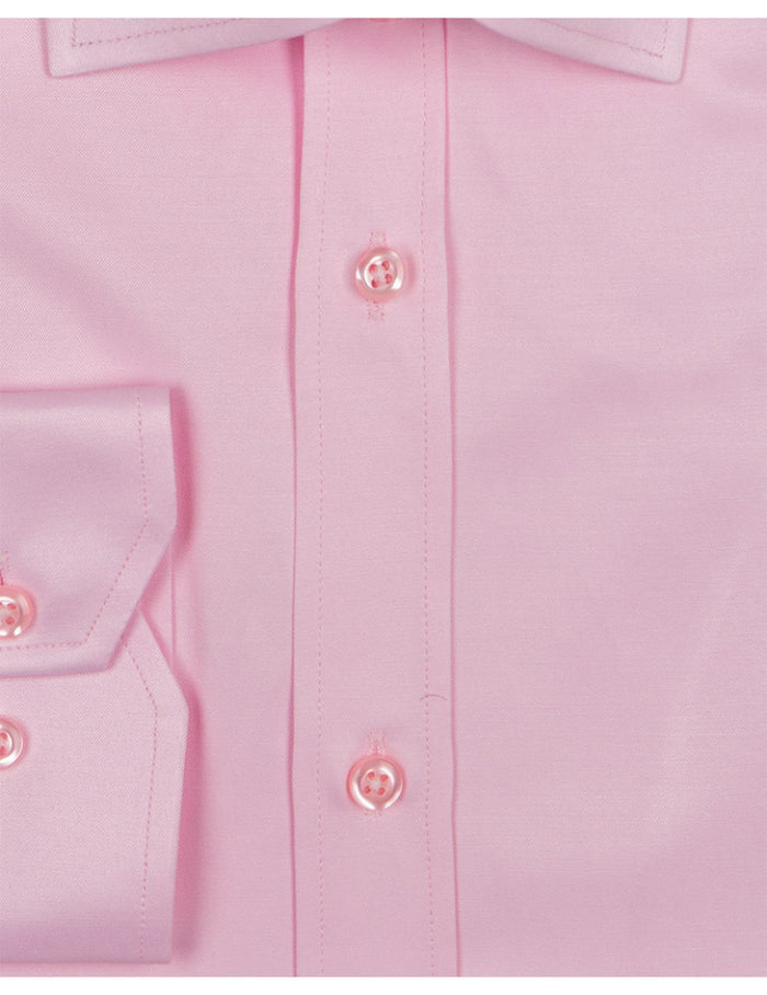 Pink Classic Single Cuff Men's Shirt-Makrom