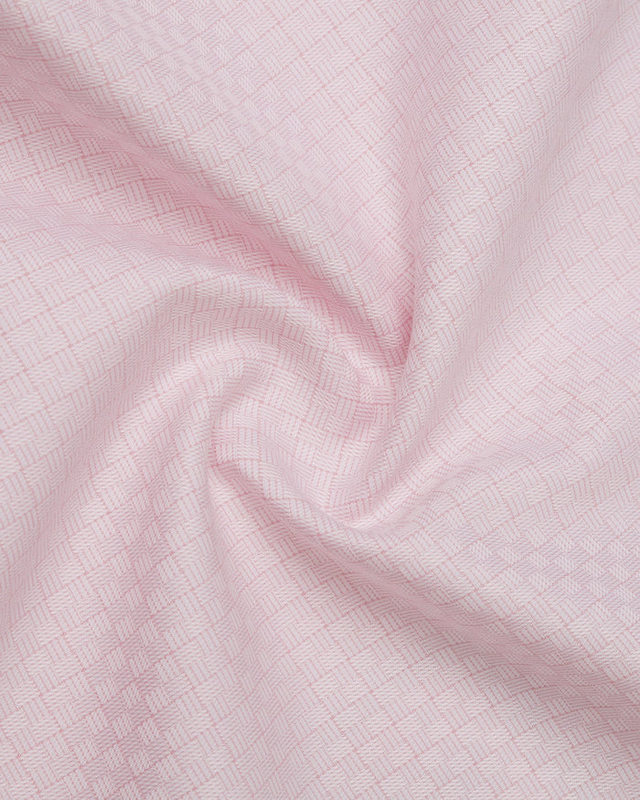 Pink Non Iron Textured Shirt - Elon