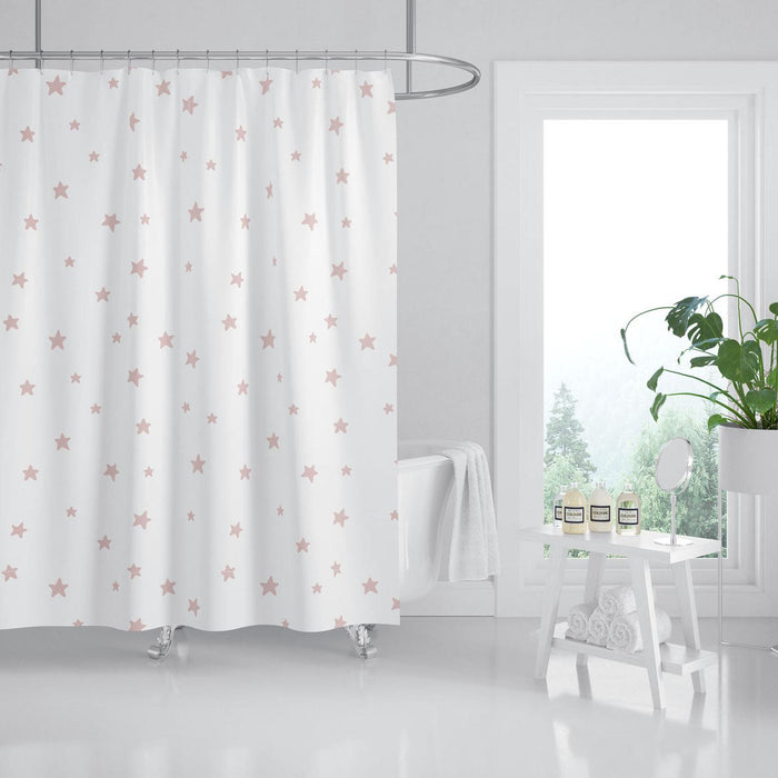 Girls Shower Curtain Pink Stars, Girls Bathroom Decor & Accessories | Pippa + June