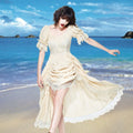 Pirate Mistress Cotton Chemise with Skirt pulled up