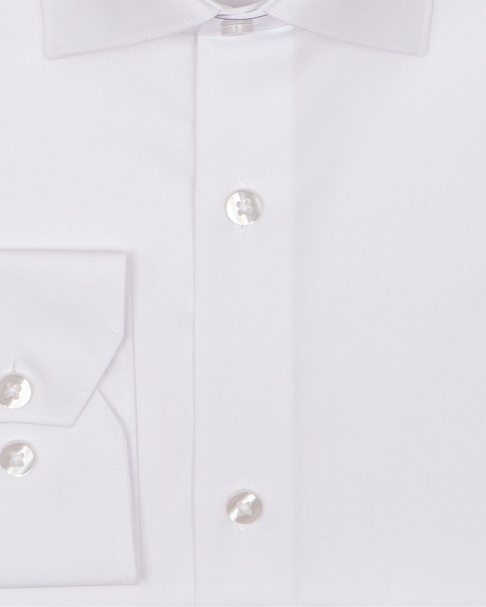Plain Pure Cotton Men's Shirt-Makrom