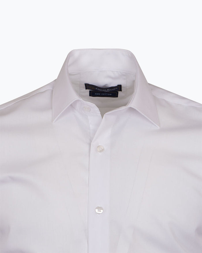 Plain Pure Cotton Men's Shirt-Makrom
