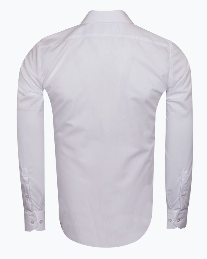 Plain Pure Cotton Men's Shirt-Makrom