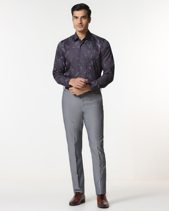 Plum Printed Shirt - Phase