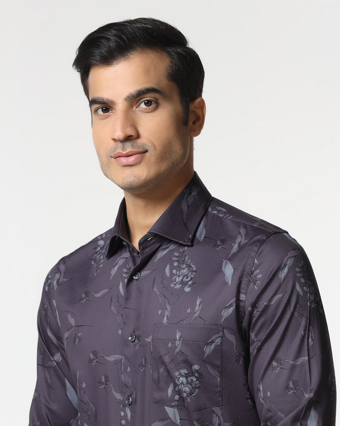 Plum Printed Shirt - Phase