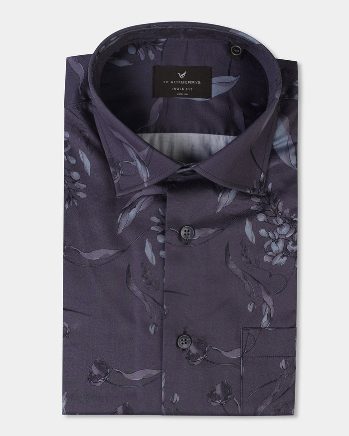 Plum Printed Shirt - Phase