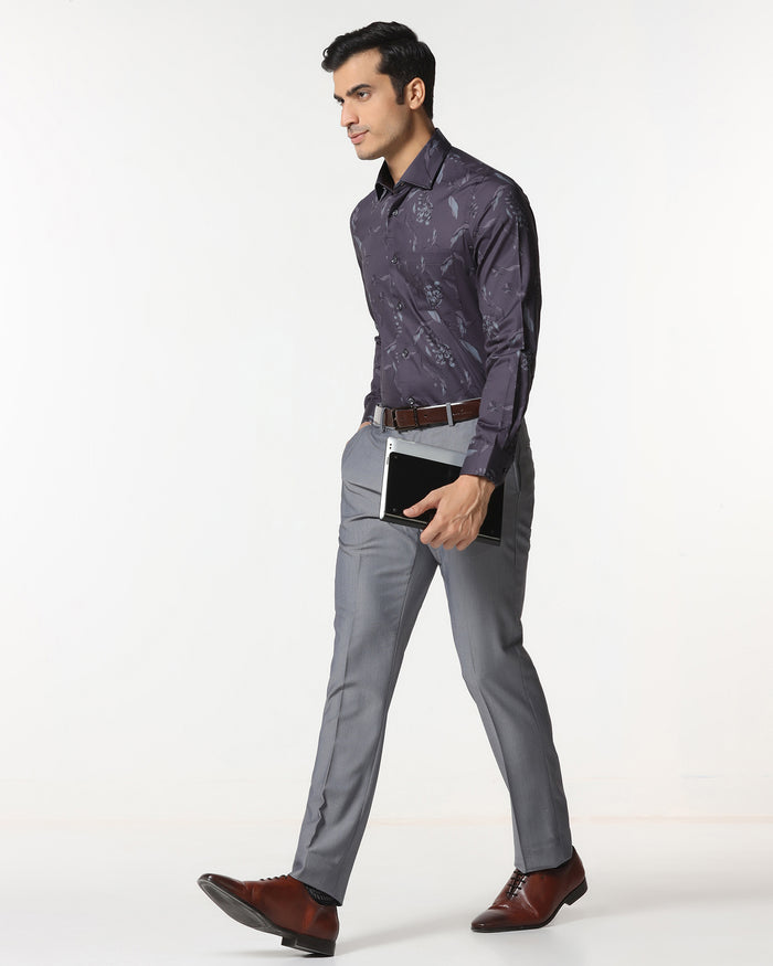 Plum Printed Shirt - Phase