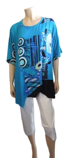 Plusss Crinkle Rayon Top