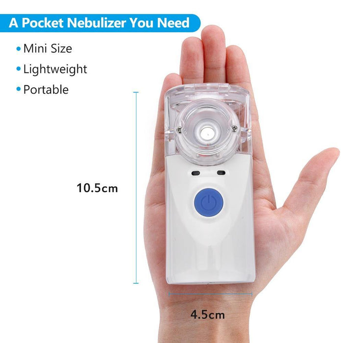 Portable Mesh Nebulizer Silent Ultrasonic Medical Steaming Inhaler - foxberryparkproducts