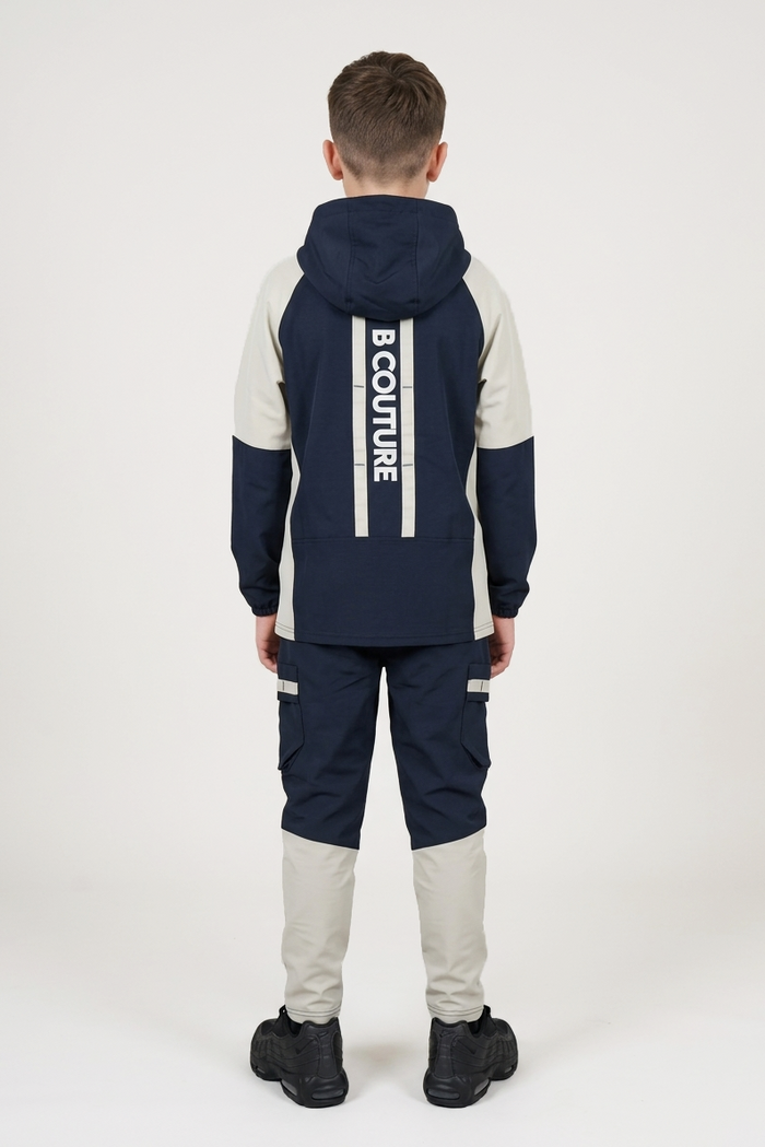 Porter Boys Windbreaker Tracksuit - Navy