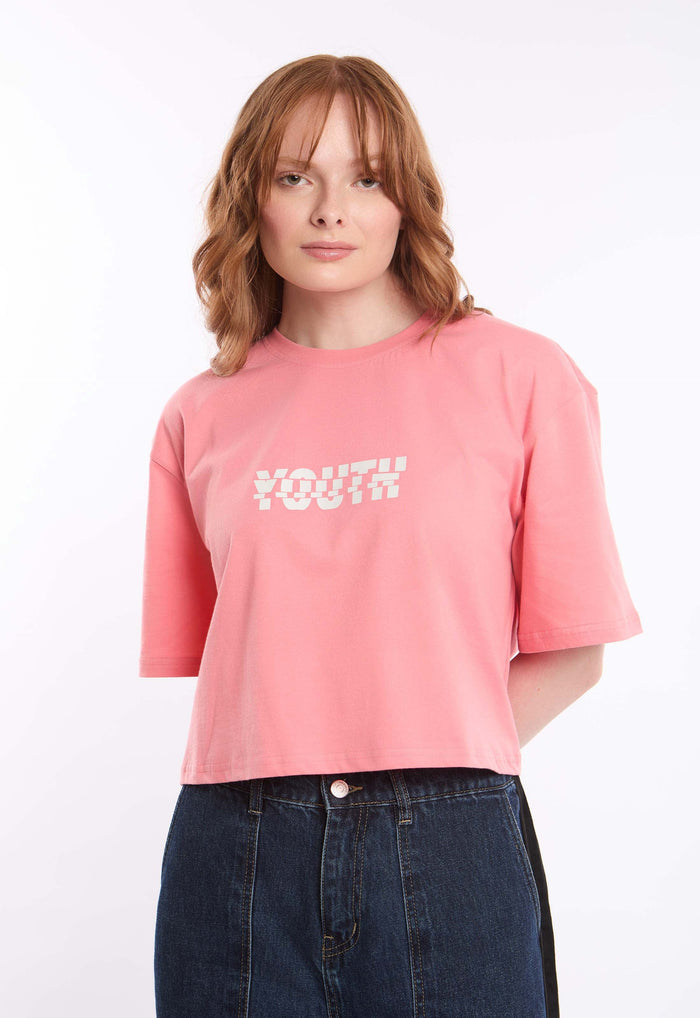 Printed "Youth" Slip On Short Tee
