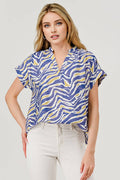 Purple Tiger Short Sleeve Game Day Top