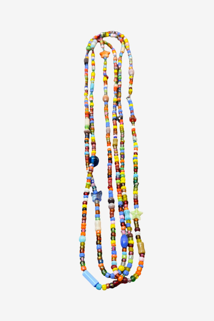 Rainbow Beaded Long Necklace image 0
