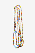 Rainbow Beaded Long Necklace image 0