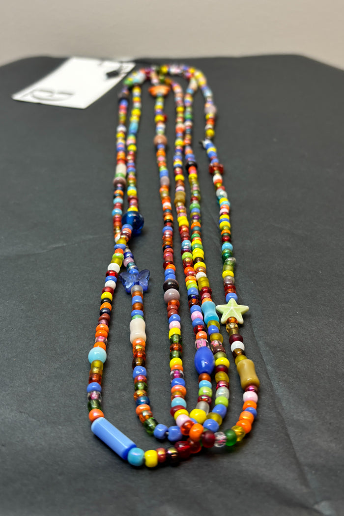 Rainbow Beaded Long Necklace image 1