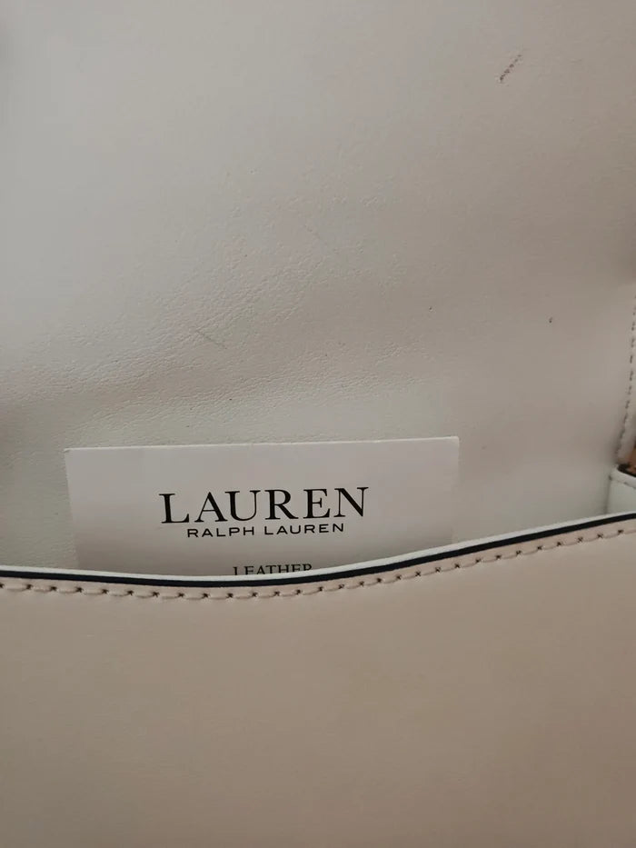 Ralph Lauren-skinnaxelremsväska