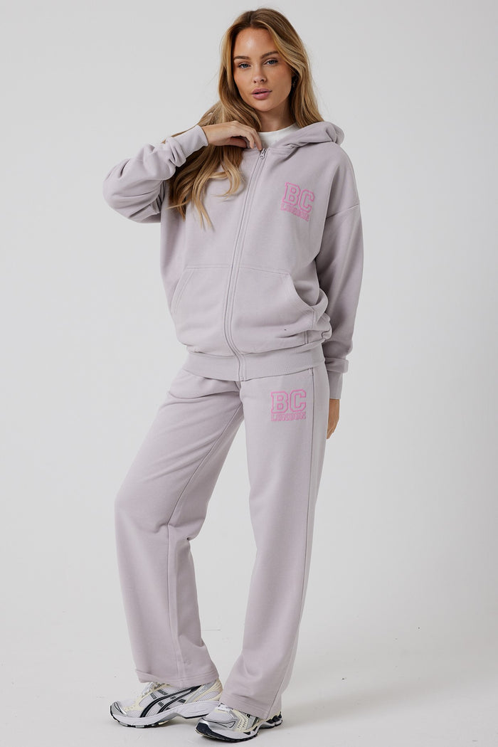 Ralph Street Wide Leg Tracksuit - Metal Grey