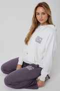 Ralph Street Wide Leg Zip Through Tracksuit - Cream/Lavender