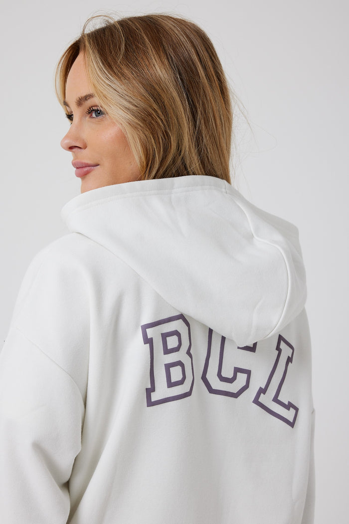 Ralph Street Wide Leg Zip Through Tracksuit - Cream/Lavender