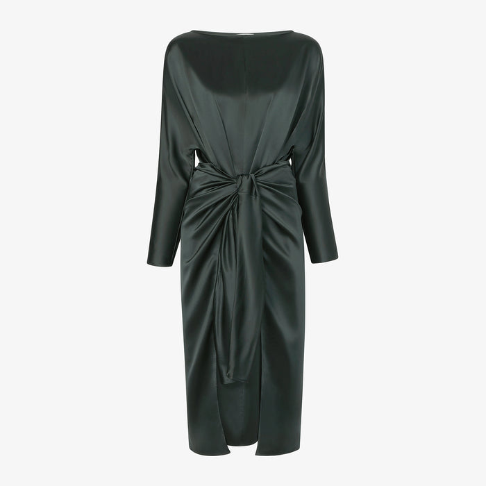 Packshot image of the Rashmeen Dress in Hunter