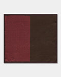 Red Printed 100% Silk Pocket Square - Wei