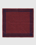 Red Printed Pocket Square - Warren