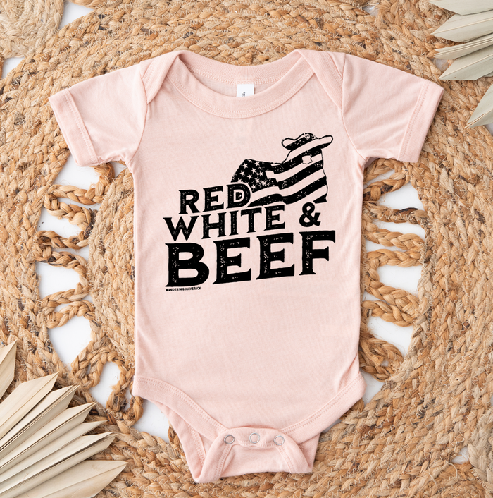 Red White and BEEF Black Ink– Infant/Toddler/Youth