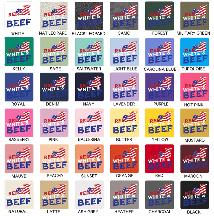 Red White and BEEF– Infant/Toddler/Youth