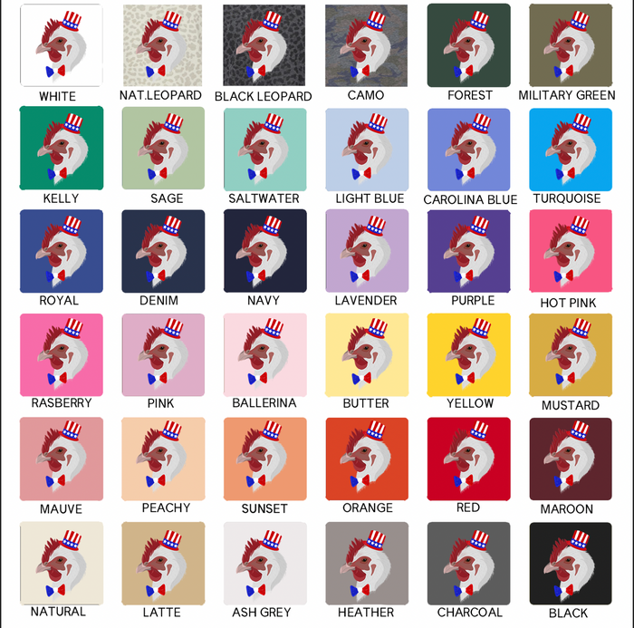 Red White Blue Chicken – Infant/Toddler/Youth