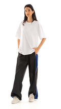 Relaxed Pants Featuring Side Stripe Detail