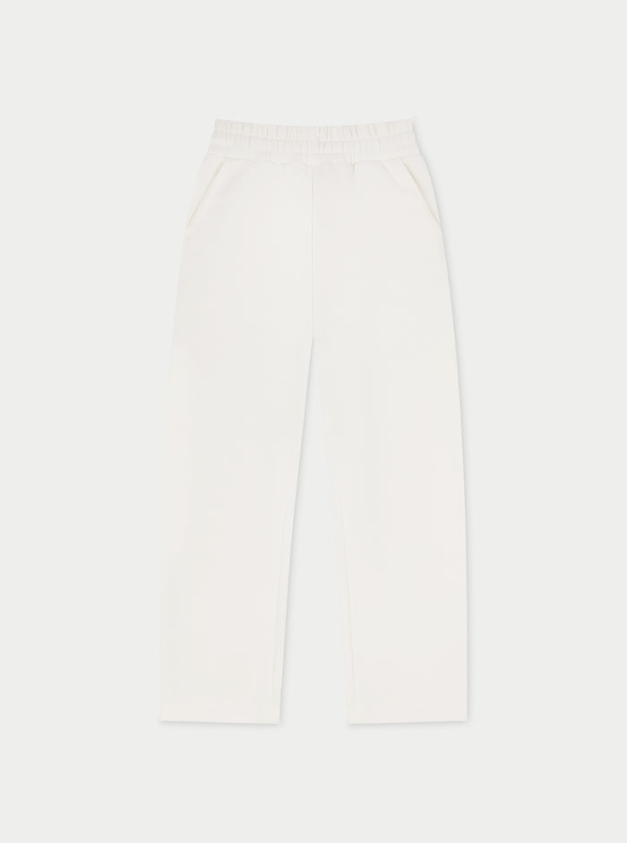 RELAXED TAPERED LEG JOGGERS - OFF WHITE