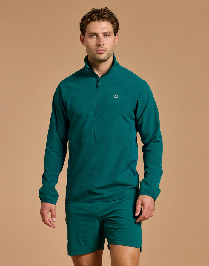 Relentless Train Midlayer in Goodnight Green