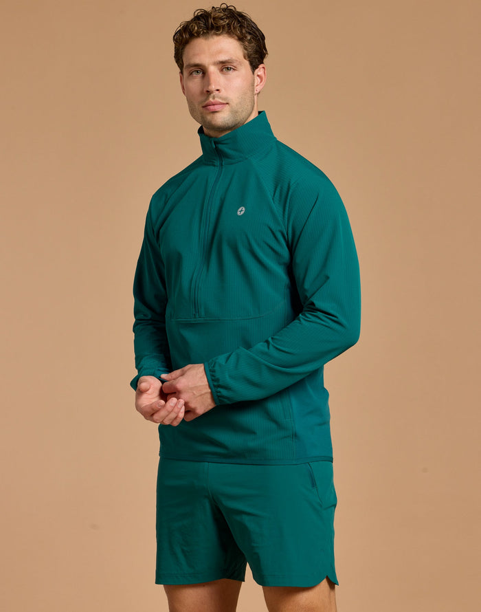 Relentless Train Midlayer in Goodnight Green