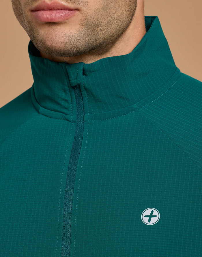 Relentless Train Midlayer in Goodnight Green