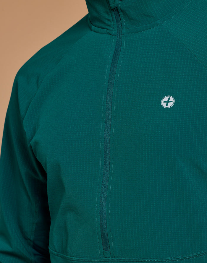 Relentless Train Midlayer in Goodnight Green