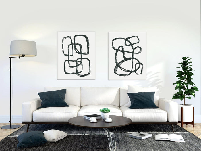 Modern Wall Art Set, Abstract Wall Decor, Abstract Painting, Abstract Canvas Art Print