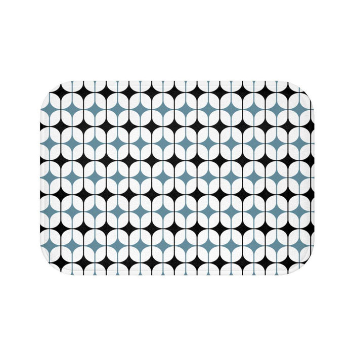 Retro Bath Mat, Abstract Print Bath Mat, Modern Bath Rug, Bathtub Mat, Shower Mat, Bathroom Bath Mat, Bathroom Decor