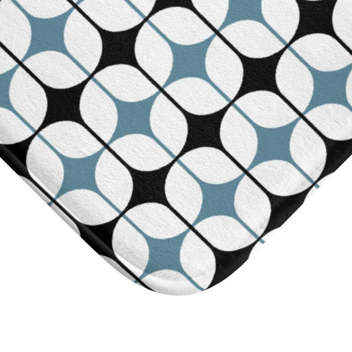 Retro Bath Mat, Abstract Print Bath Mat, Modern Bath Rug, Bathtub Mat, Shower Mat, Bathroom Bath Mat, Bathroom Decor