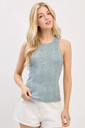 Ribbed Racer Back Tank