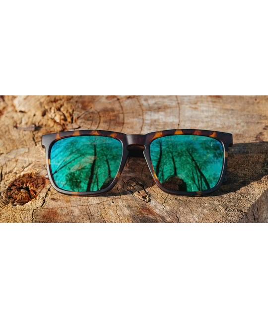 Ridge Matte Tortoise/HD Plus Polarized Green Flashback