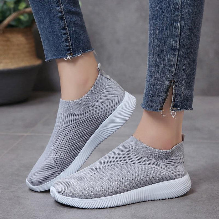 Rimocy Plus Size 43 Breathable Mesh Platform Sneakers - foxberryparkproducts