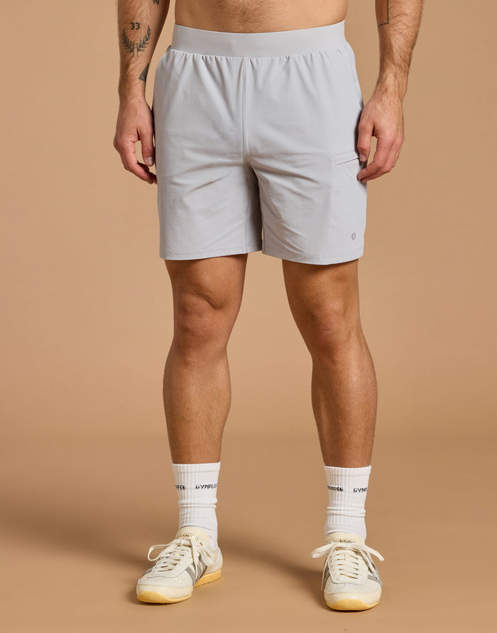 Ripstop Shorts in Stone Grey