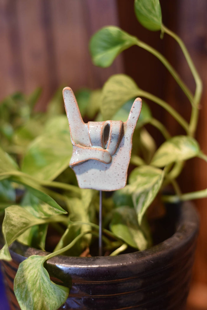 Rock On Hands - Plant Stake