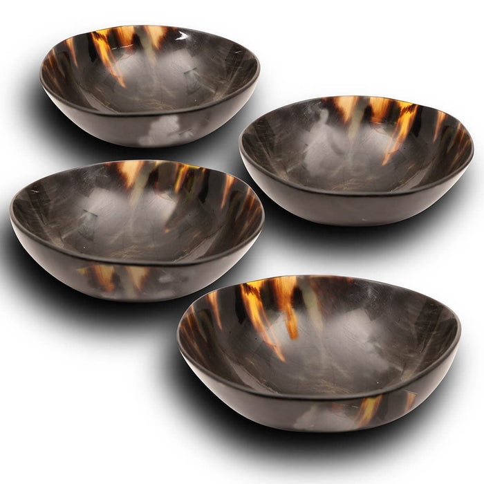 Round Horn Bowls - Large - Set of 4