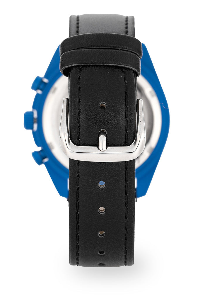 Valentino Rubber Strap Analog Watch for Men 20122494-BLK STRAP-BLUE DIAL-Watch Portal Philippines