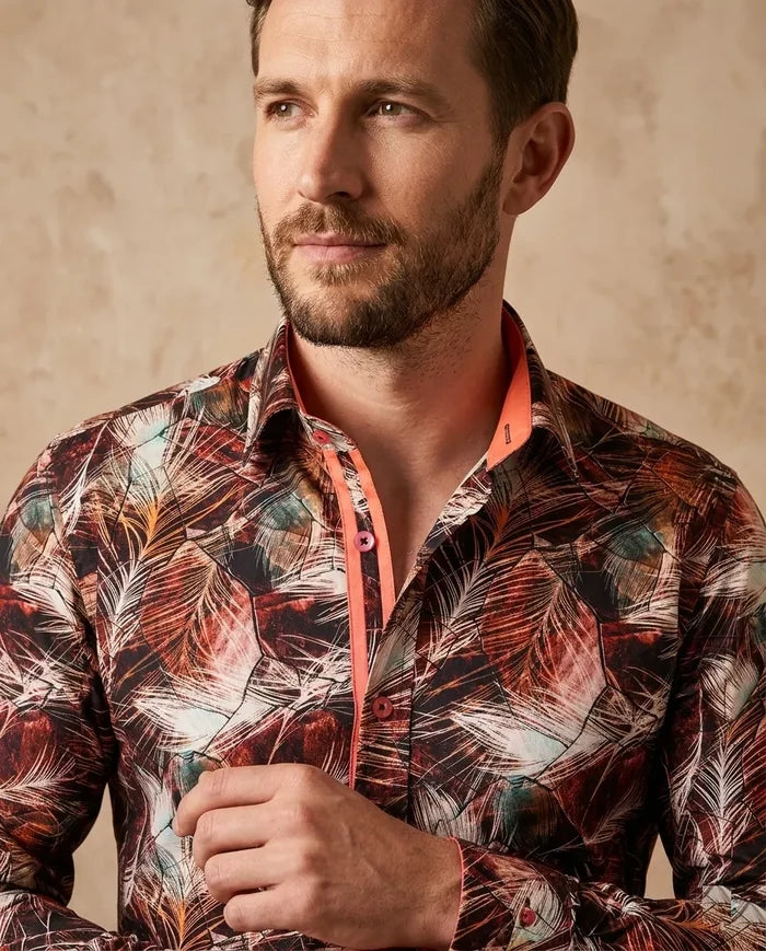 Rustic Floral Pure Cotton Print Shirt